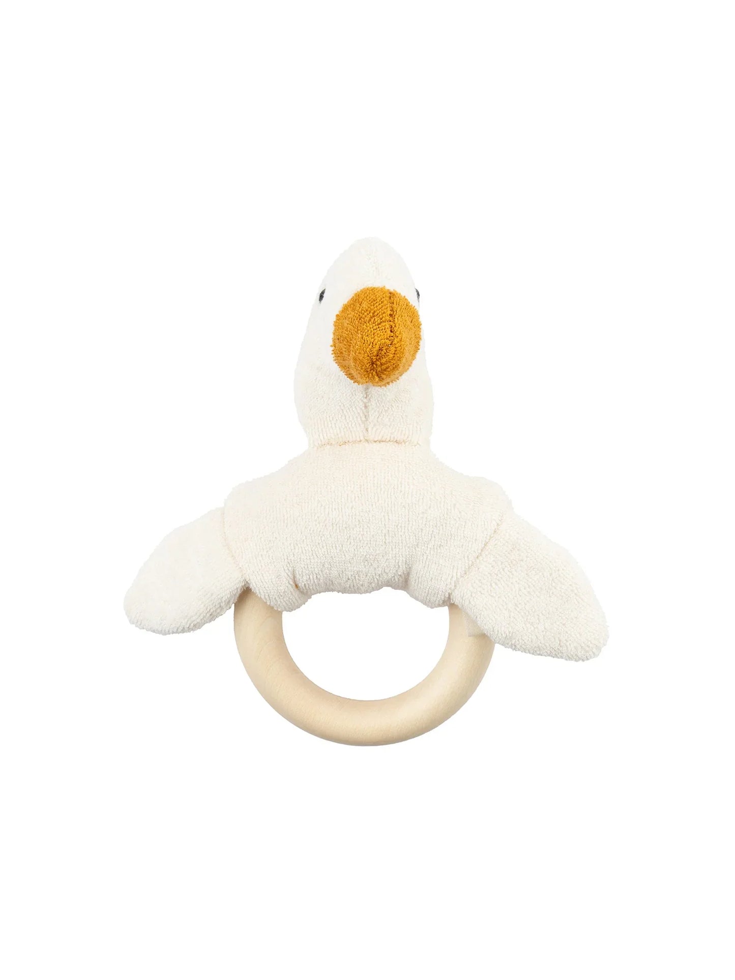 Bunny Rattle With Wooden Teether (GOTS)