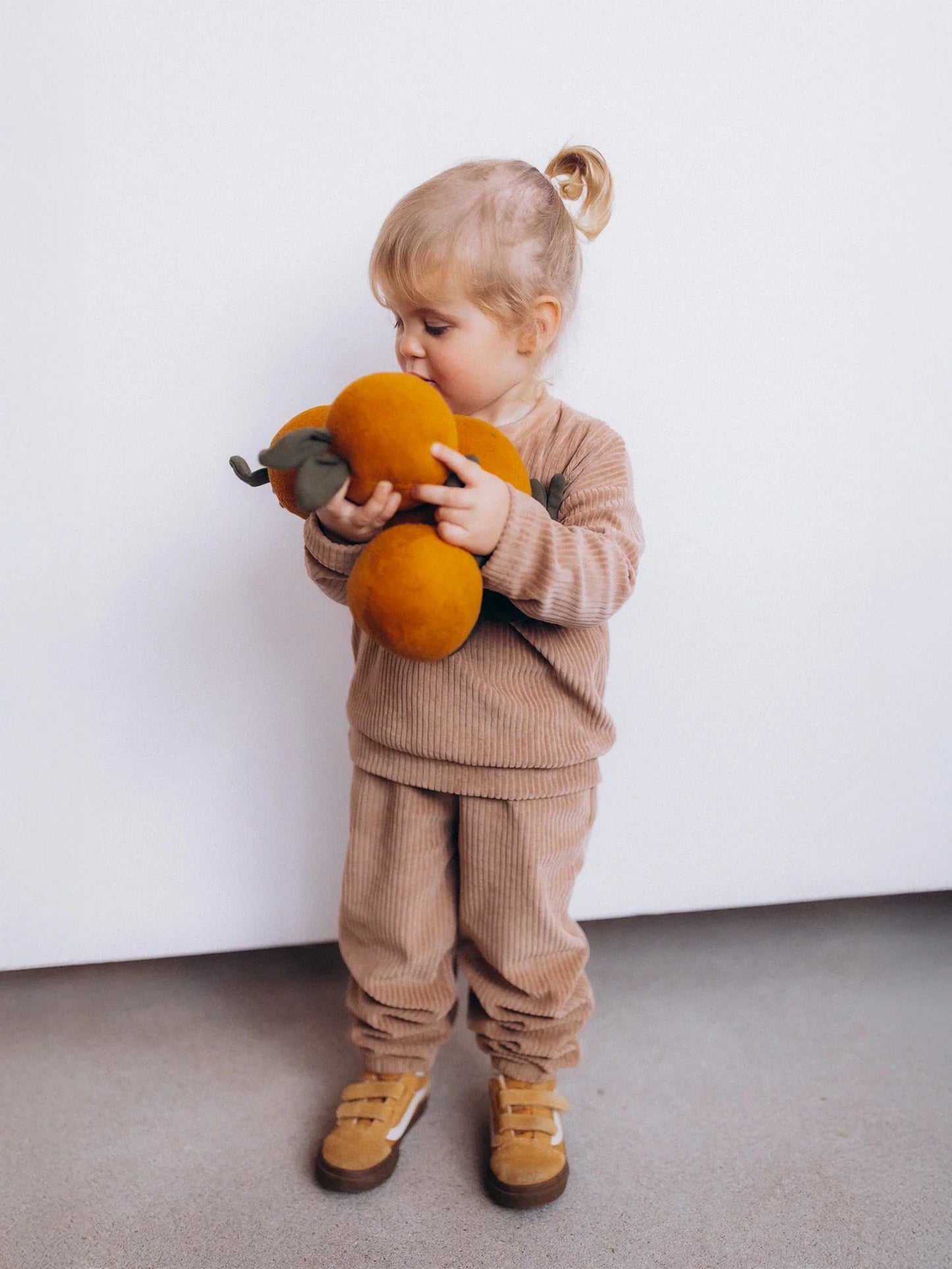Orange‑Shaped Organic Cotton Rattle