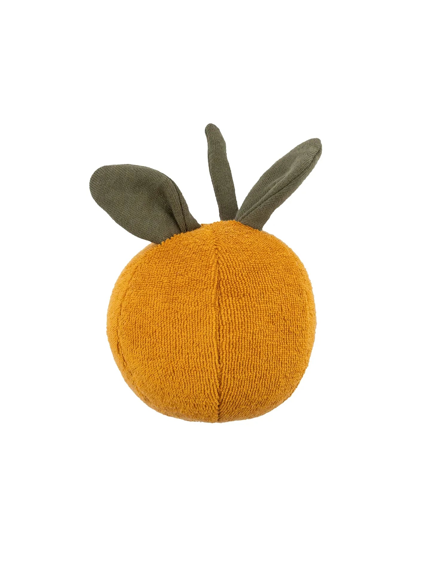 Orange‑Shaped Organic Cotton Rattle