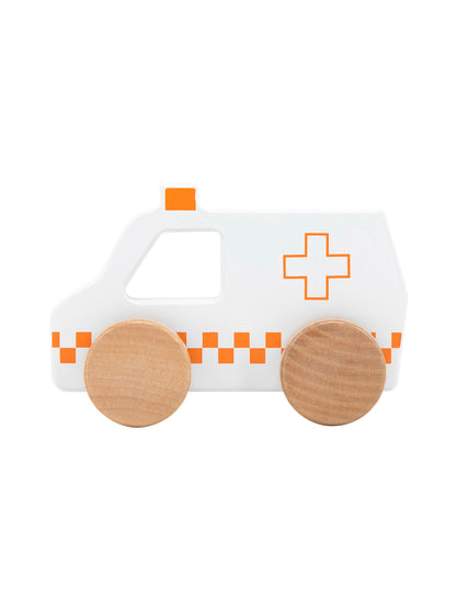 Wooden Ambulance Toy