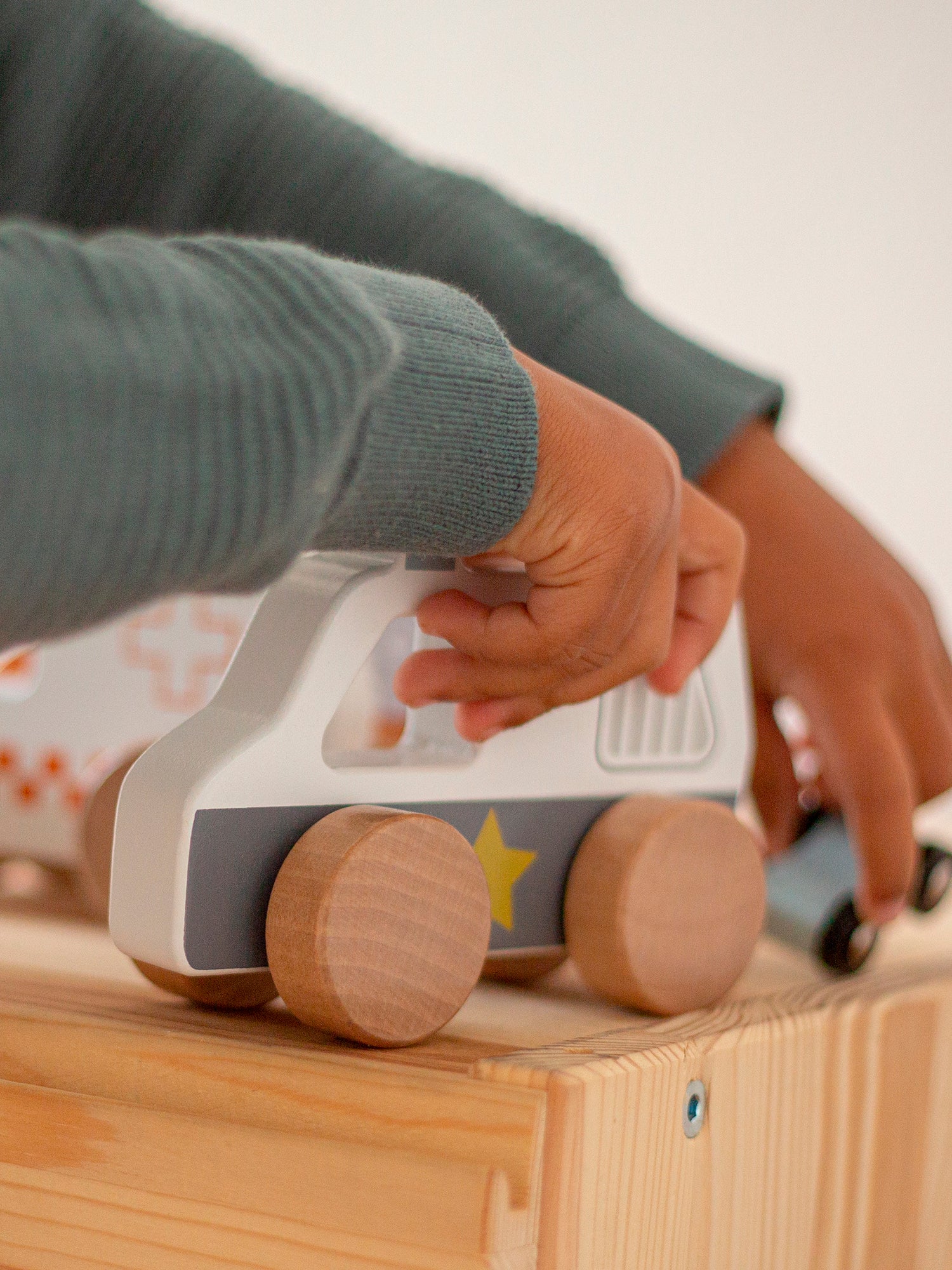 Wooden Police Car Toy