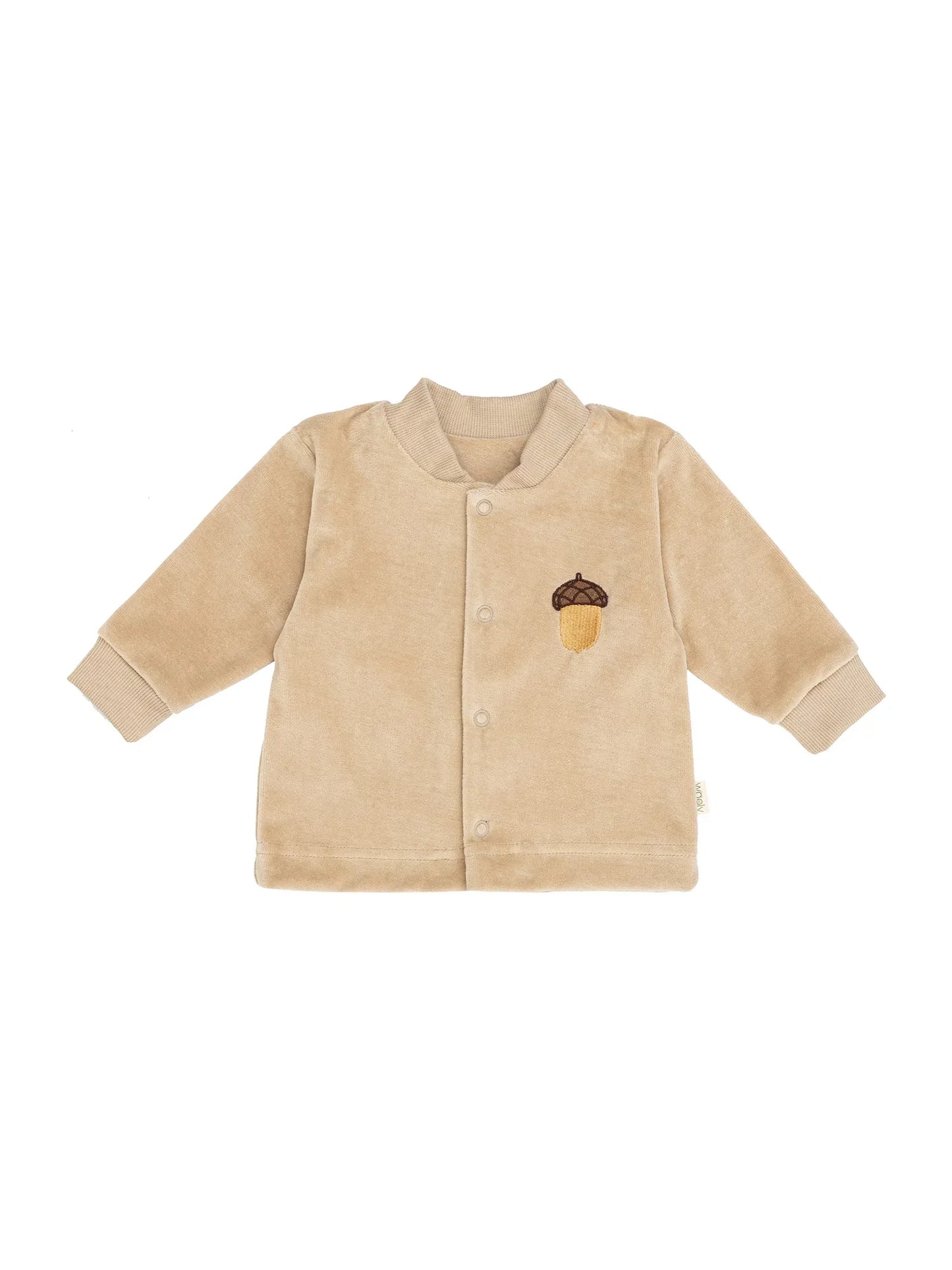 Embroidered Velour Jacket (GOTS)