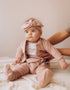 Dusty Pink Velour Jacket (GOTS)