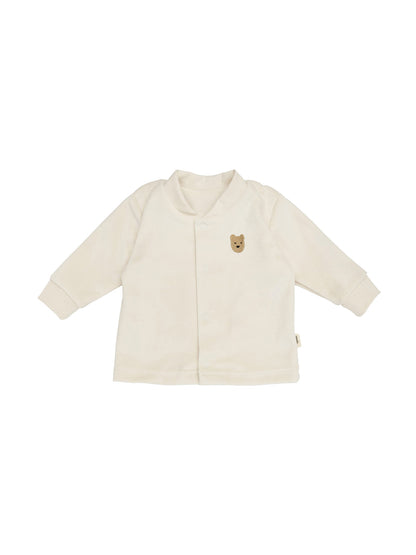 Velour Jacket With Embroidery (GOTS)
