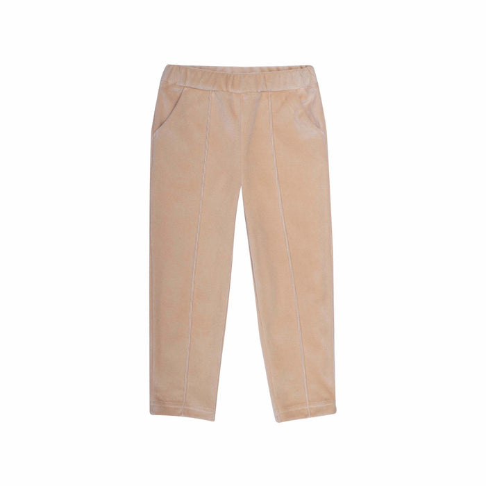 Wooly Organic - Kids Velour Trousers (Peach)