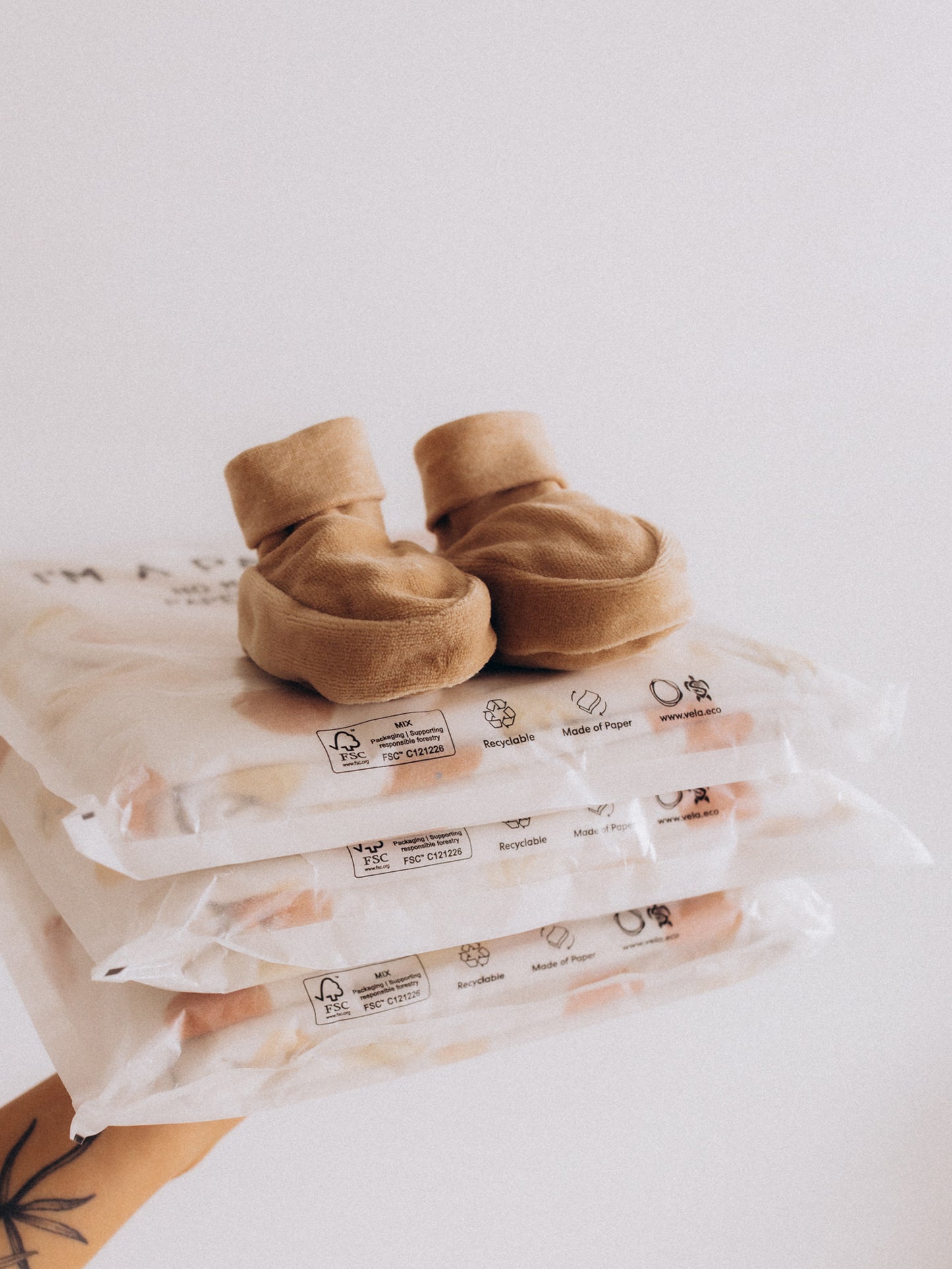 Velour Booties (GOTS)