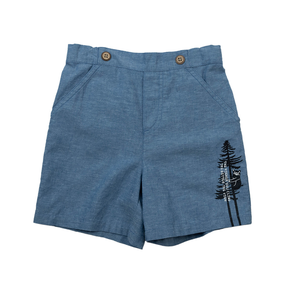 Boy Climbing Bear Shorts