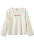 VAUVA Vauva FW23 - Kids Cotton Long Sleeve Crewneck T-Shirt (Off White) T-shirt