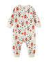 VAUVA Vauva FW23 - Baby Girl Nordic Print Cotton Long Sleeve Romper (White) Romper