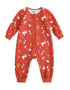 VAUVA Vauva FW23 - Baby Girls Nordic Style Cotton Romper (Red) Romper