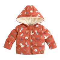 Vauva FW23 - Baby Girl Happy Farm Hooded Padded Coat
