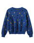 VAUVA Vauva FW23 - Boys Embroidered Cotton Pullover (Blue)