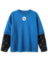 VAUVA Vauva FW23 - Boys Simple Color Block Sweatshirt (Blue) Sweatshirt