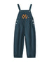 VAUVA Vauva FW23 - Kids Embroidered Cotton Dungarees (Blue) Dungarees