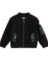 VAUVA Vauva FW23 - Boys Zip Long Sleeve Jacket (Black/Green) Coat & Jacket