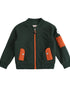 VAUVA Vauva FW23 - Boys Zip Long Sleeve Jacket (Green/Orange) Coat & Jacket
