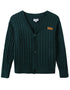 VAUVA Vauva FW23 - Boys Braided Long Sleeve Knit Jacket (Green) Coat & Jacket