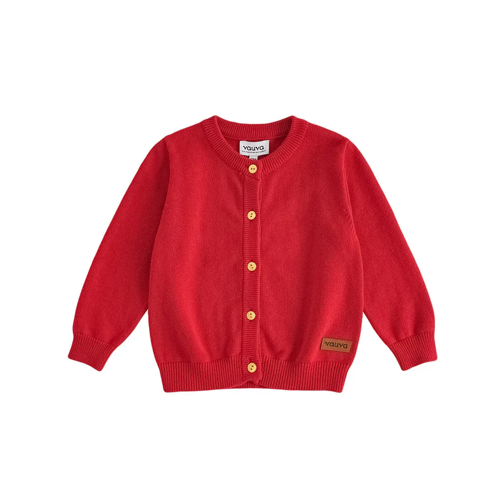 VAUVA Vauva FW23 - Baby Girls New Year Festival Cotton Cashmere Jacket (Red) Coat & Jacket