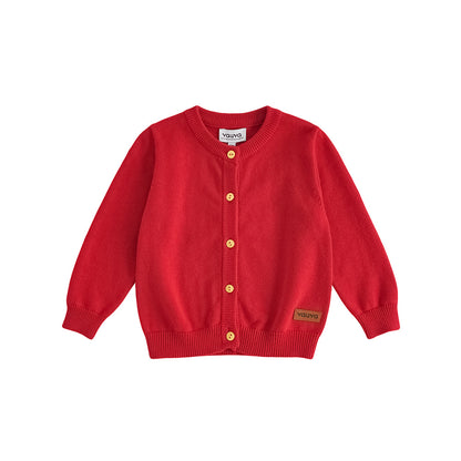 VAUVA Vauva FW23 - Baby Girls New Year Festival Cotton Cashmere Jacket (Red) Coat &amp; Jacket