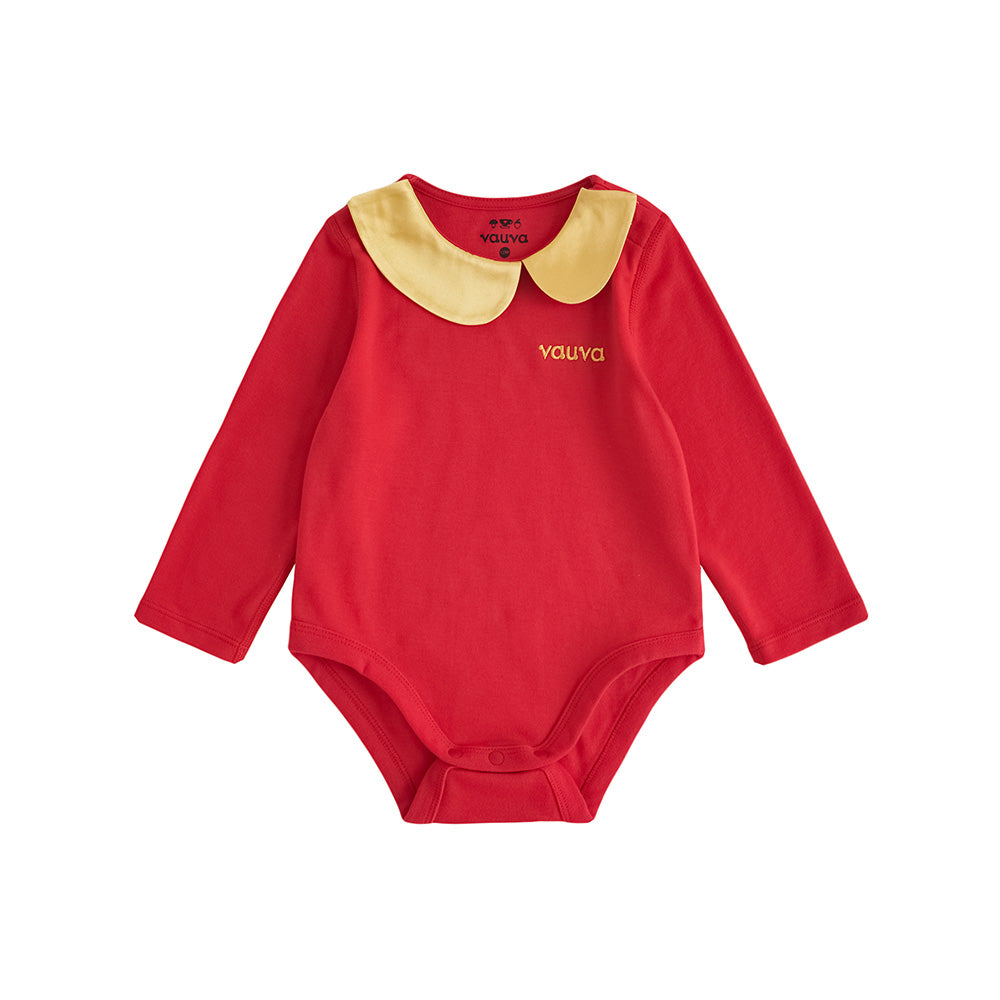 VAUVA Vauva FW23 - Baby Girls New Year Festival Cotton Bodysuit