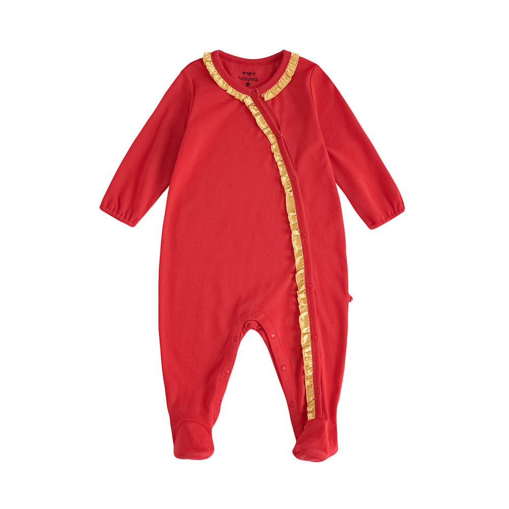 VAUVA Vauva FW23 - Baby Girls New Year Festival Cotton Romper Romper