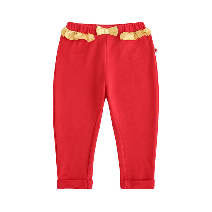 Vauva FW23 - Baby Girls Nordic Christmas Style Cotton Pants