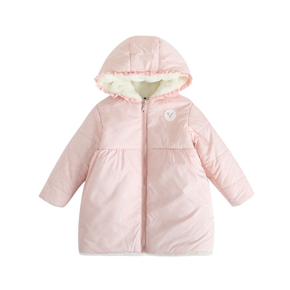 VAUVA Vauva FW23 - Girls Pink Zip Long Sleeve Coat Coat &amp; Jacket