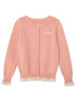 VAUVA Vauva FW23 - Girls Lace Cotton Cashmere Cardigan (Pink) Coat & Jacket