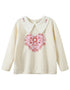 VAUVA Vauva FW23 - Girls Heart Logo Printed Sweatshirt (White) Sweatshirt