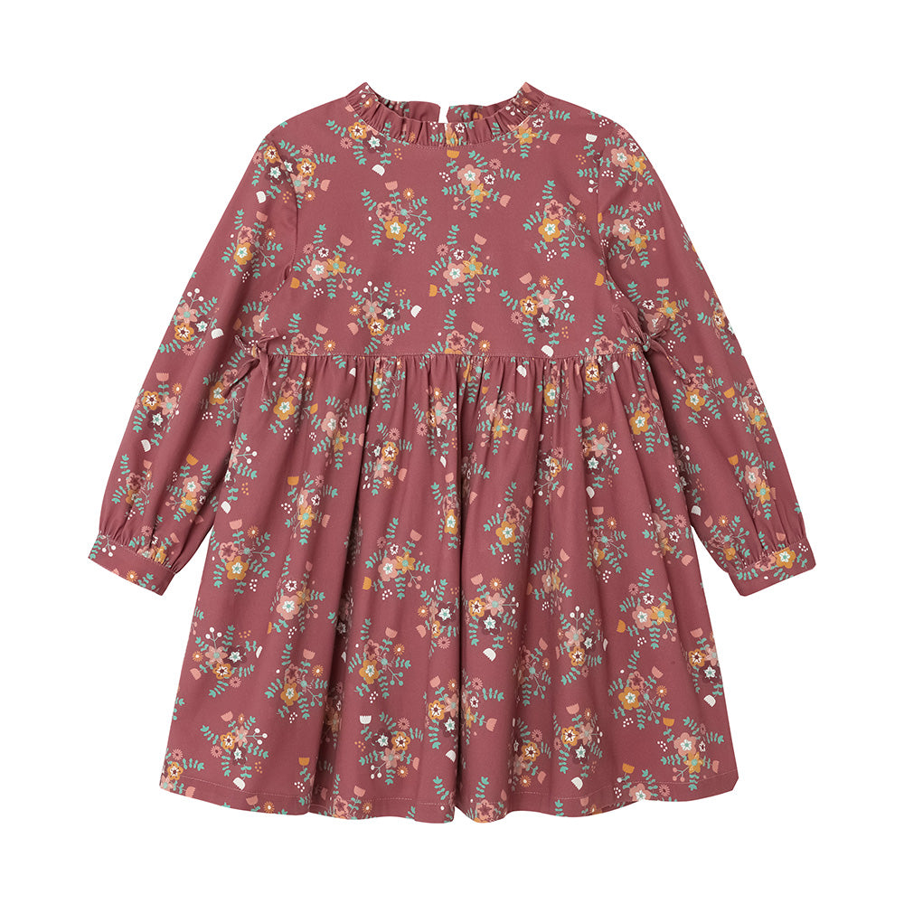 VAUVA Vauva FW23 - Girls Red Floral Dress Dress