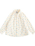 VAUVA Vauva FW23 - Girls Printed Cotton Corduroy Shirt (White) Shirt