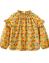 VAUVA Vauva FW23 - Girls Fungus Collar Printed Shirt (Mud Yellow) Shirt