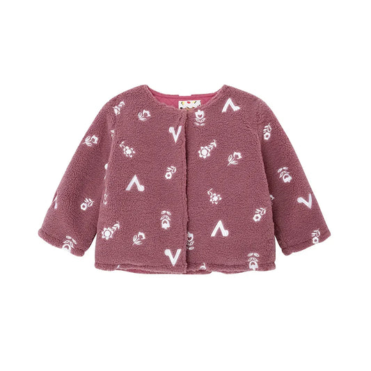 VAUVA Vauva FW23 - Girls Long Sleeve Reversible Coat (Pink) Coat & Jacket
