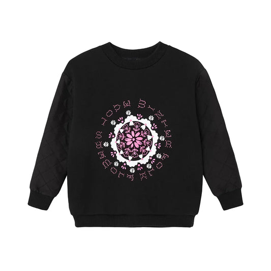VAUVA Vauva FW23 - Girls Organic Cotton Sweater (Black) Sweatshirt