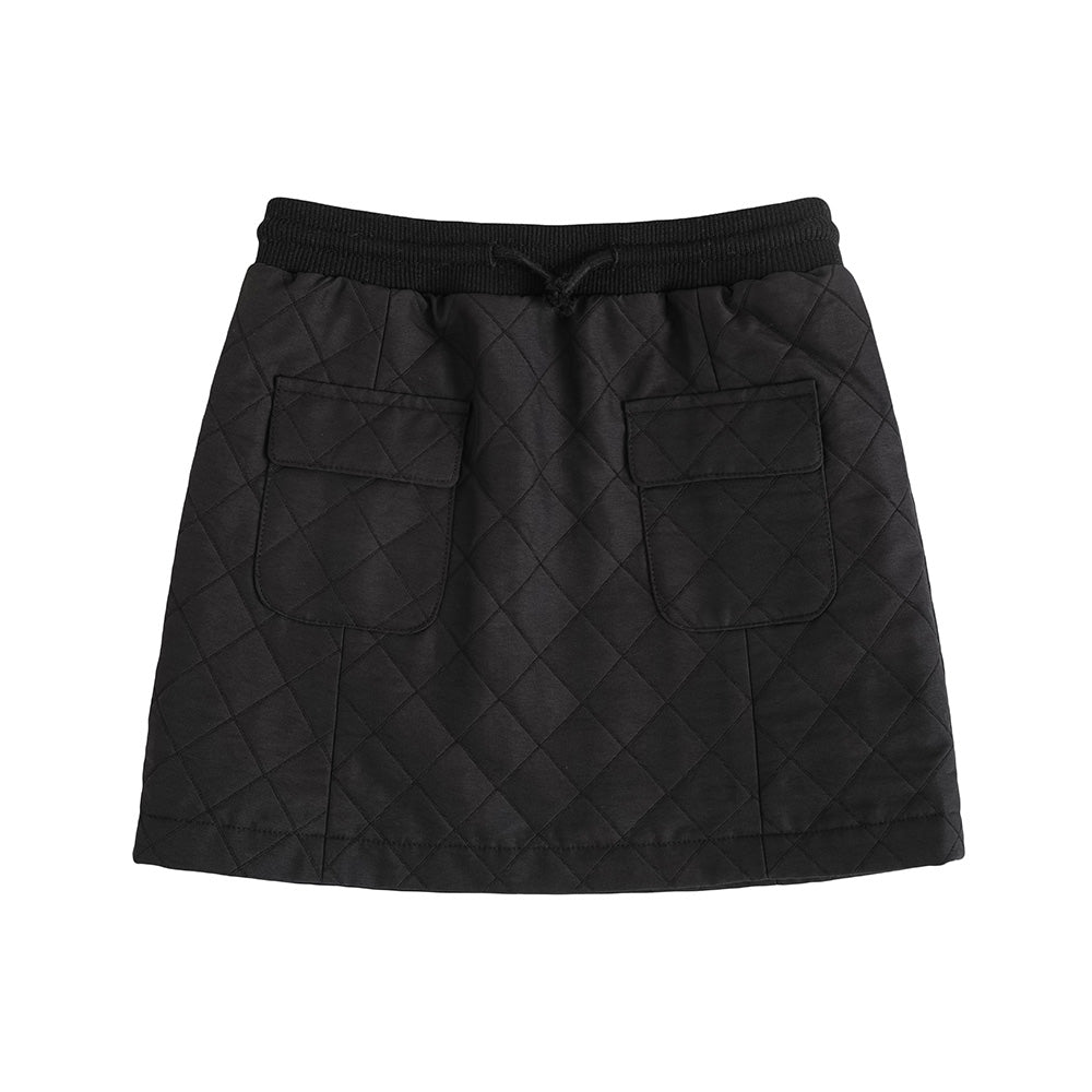 VAUVA Vauva FW23 - Girls Double Pocket Skirt (Black)