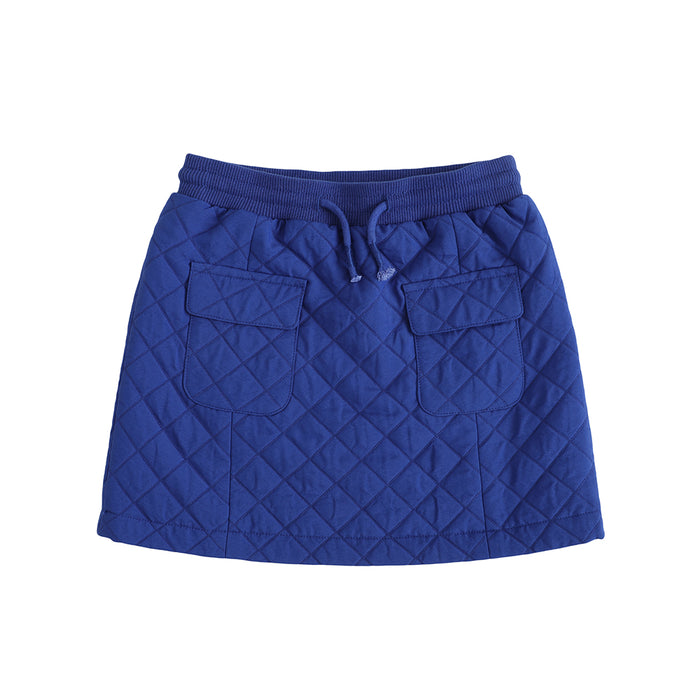 Vauva FW23 - Girls Double Pocket Skirt (Blue) - My Little Korner