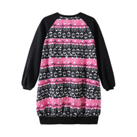 Vauva FW23 - Girls Organic Cotton Long Sweatshirt (Black) - My Little Korner