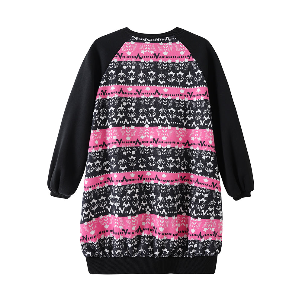 VAUVA Vauva FW23 - Girls Organic Cotton Long Sweatshirt (Black) Sweatshirt