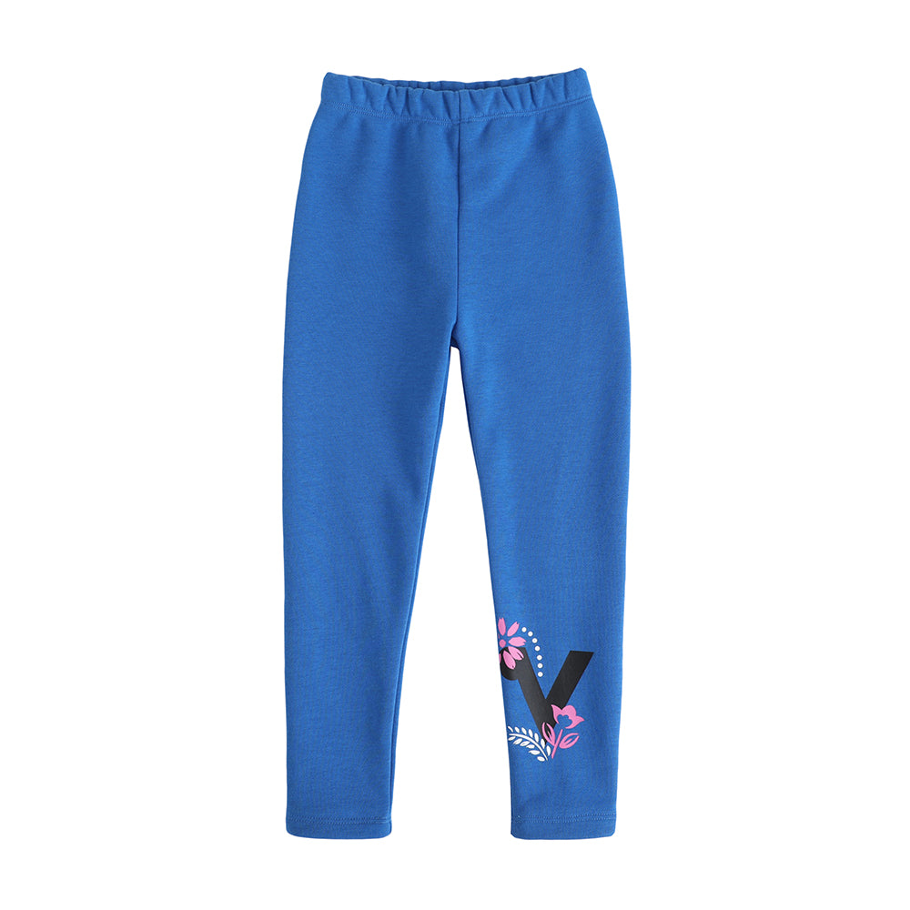 VAUVA Vauva FW23 - Girls Printed Organic Cotton Pants (Blue) Pants