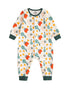 VAUVA Vauva FW23 - Baby Fruit Print Cotton Long Sleeve Romper (Green) Romper