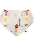 VAUVA Vauva FW23 - Baby Nordic Style All Over Print Cotton Bib (White) Bib