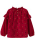 VAUVA Vauva FW23 - Girls Ruffle Collar Corduroy Tops Tops