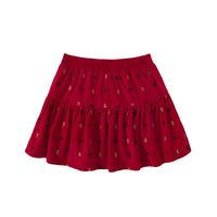 Vauva FW23 - Girls Knitted Corduroy Skirt (Red)