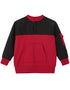 VAUVA Vauva FW23 - Boys Simple Patchwork Crew Neck Sweatshirt (Black/Red) Sweatshirt