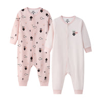 Vauva BBNS - Baby Anti-bacterial Organic Cotton Long-Sleeved Romper (2-pack) product image front 