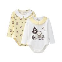 Vauva BBNS - Baby Anti-bacterial Organic Cotton Bodysuits (2-pack) product image front