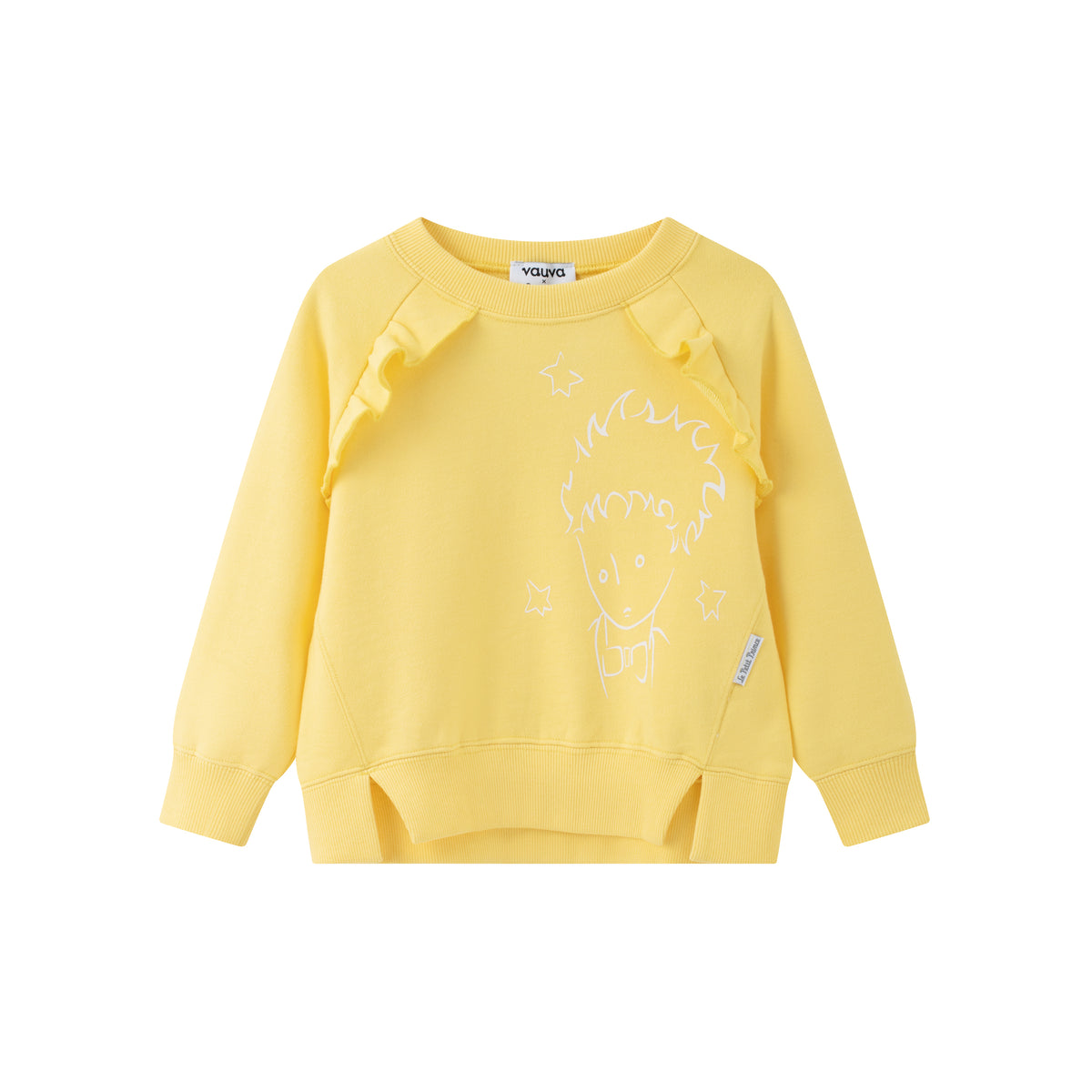 Vauva x Le Petit Prince - Girls Sweater & Dress (2 piece Set/Yellow) product image sweater front