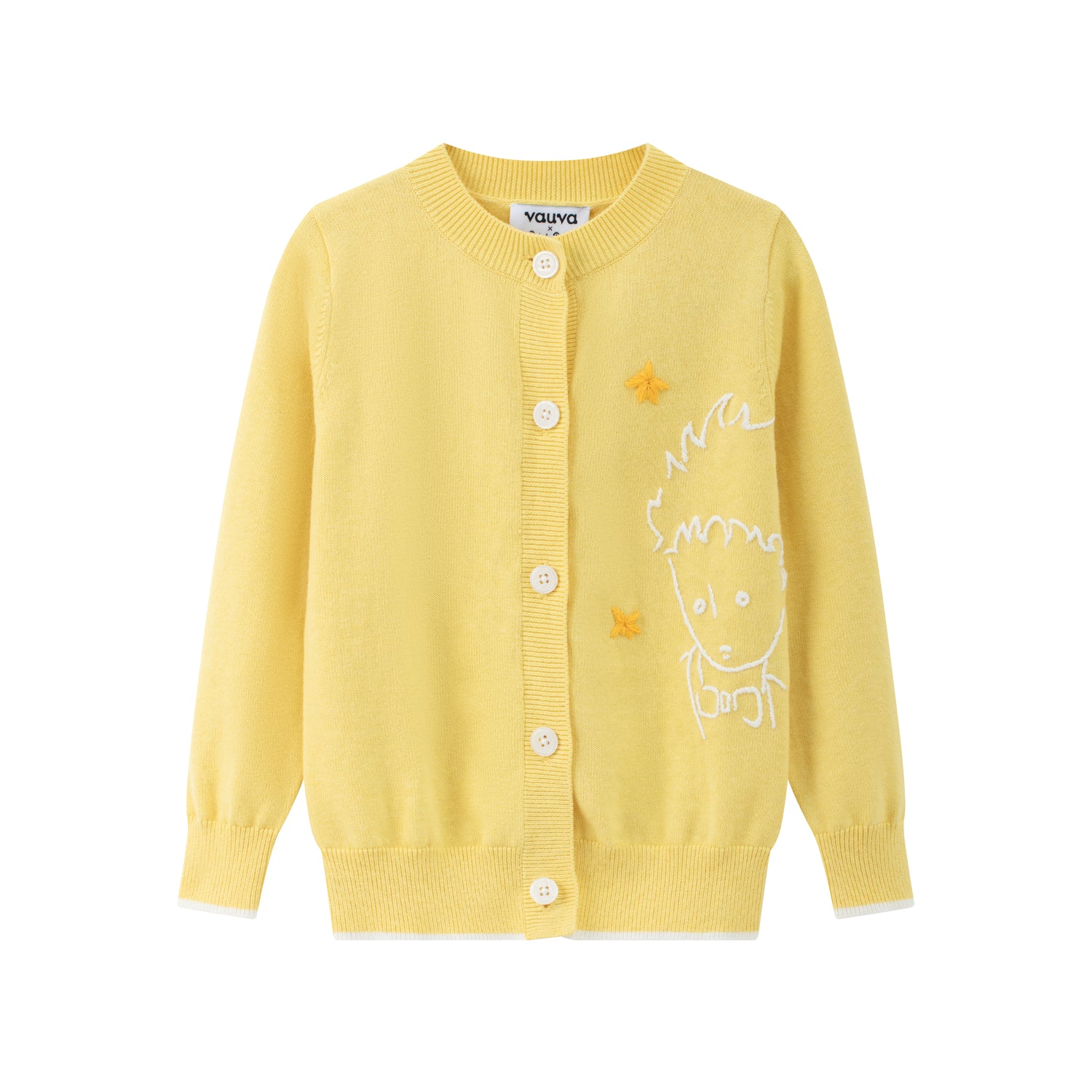 Vauva x Le Petit Prince Vauva x Le Petit Prince - Kids Cashmere Cardigan (Yellow) Coat &amp; Jacket