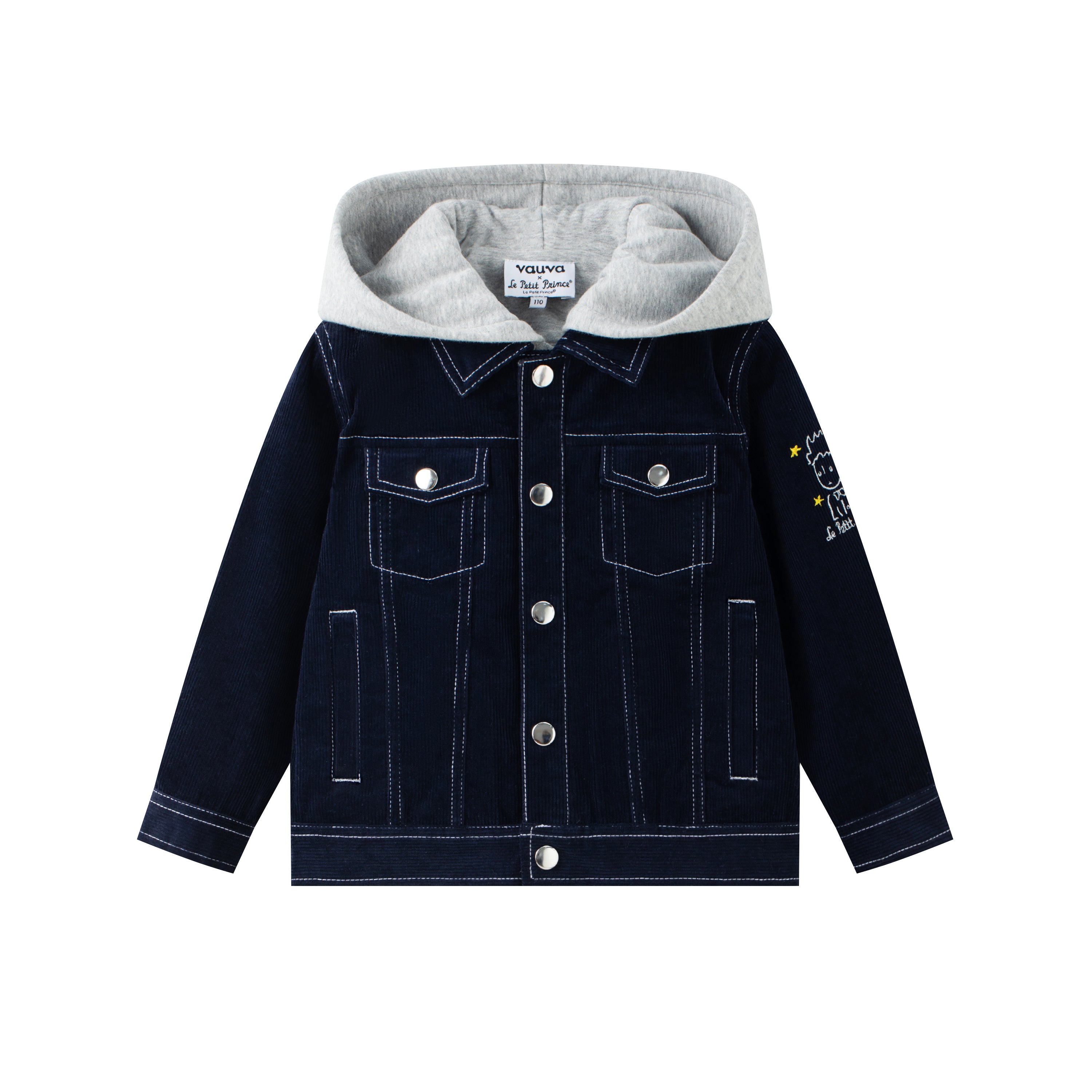 Vauva x Le Petit Prince Vauva x Le Petit Prince - Boys Hooded Long-sleeved Jacket Coat &amp; Jacket