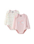 VAUVA Vauva BBNS - Organic Pink Floral Cotton Bodysuits (2-pack) Bodysuit